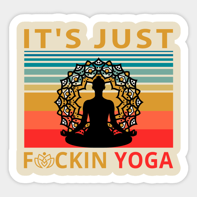 F*cking Yoga Sticker by Yogi Bryan